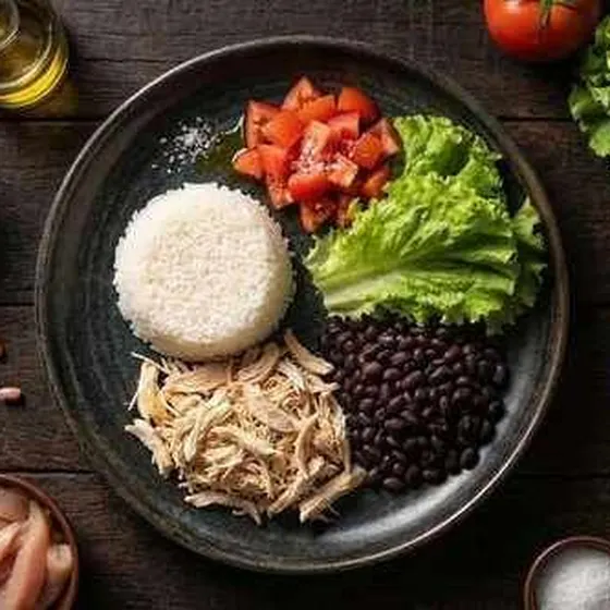 Prato Rápido de Frango com Arroz