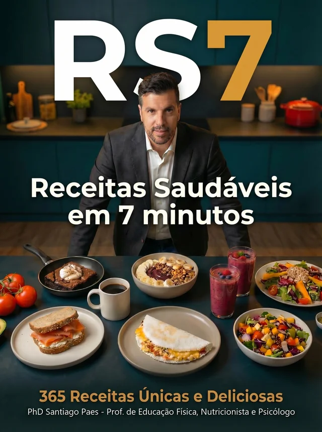 Capa do Livro Digital RS7: Receitas Saudáveis em 7 Minutos