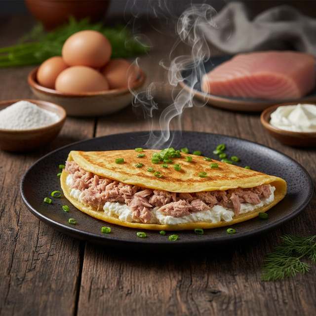 Crepioca de Atum com Requeijão