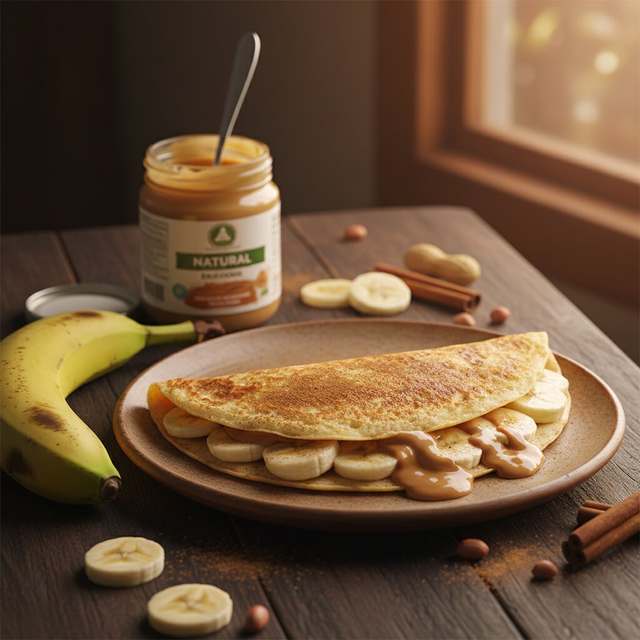 Crepioca Doce de Banana com Canela