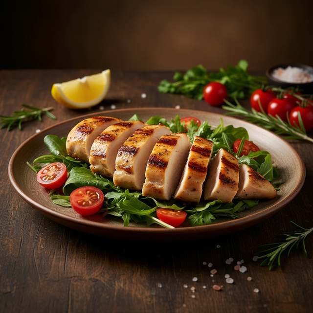 Frango ao Limão-Siciliano com Salada
