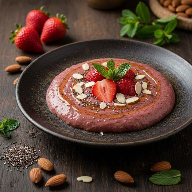Shake Vegano com Morango