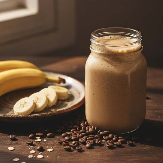 Shake Energético de Café com Banana
